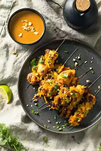 Brochettes de poulet sauce Satay