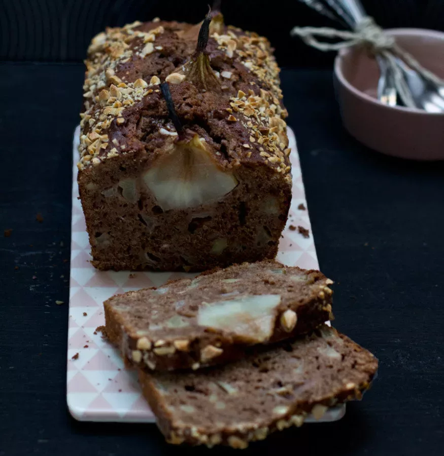 Cake aux Poires et au Chocolat Noir