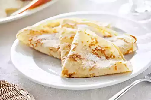 Crêpes sucrées faciles au citron et Grand-Marnier