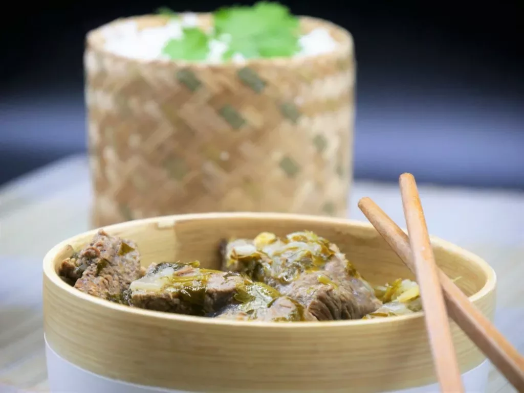 Curry de boeuf Thaï, coriandre et citron vert