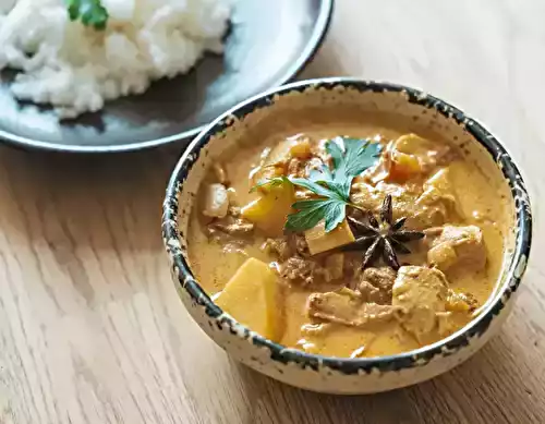 Curry de poulet aux pommes