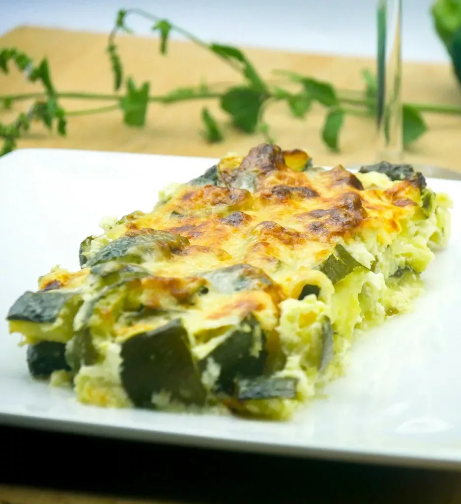 Gratin de courgettes à la feta et à la menthe