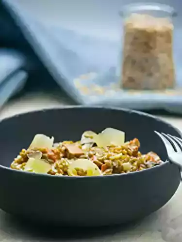 Risotto de petit-épeautre, patate douce et Comté