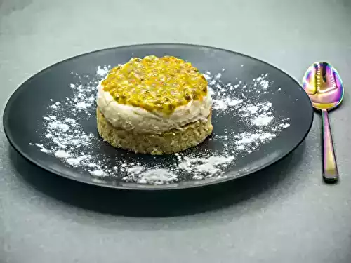 Sablés, mascarpone et fruit de la passion