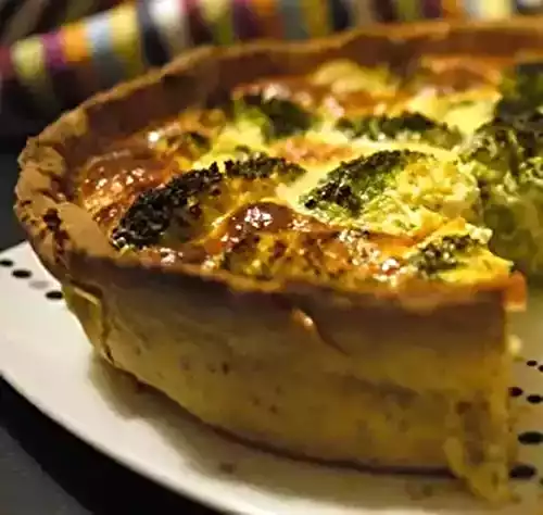 Tarte aux brocolis et au Roquefort