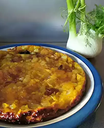 Tarte orange fenouil façon Tatin