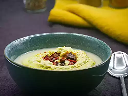 Velouté de Panais, mousse de curry et chorizo