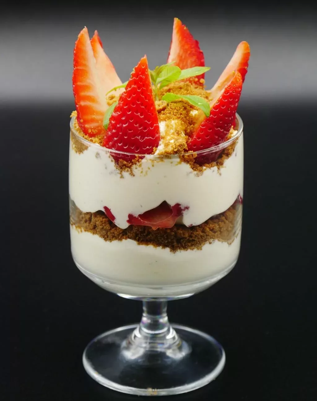 Verrine de fraises au mascarpone et spéculoos