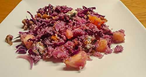 Salade quinoa et chou-rouge