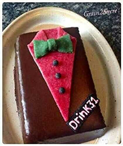 Gâteau décor « Smoking »