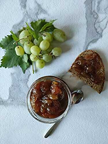 Confiture de raisin blanc à la vanille