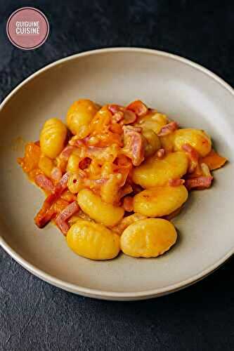 Gnocchis aux tomates et mozzarella