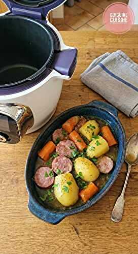 Saucisse de Morteau et ses petits légumes : la recette réconfortante et express au Cookeo