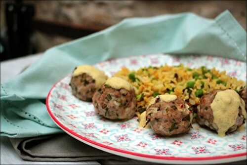 Boulettes d’agneau et riz aux épices douces