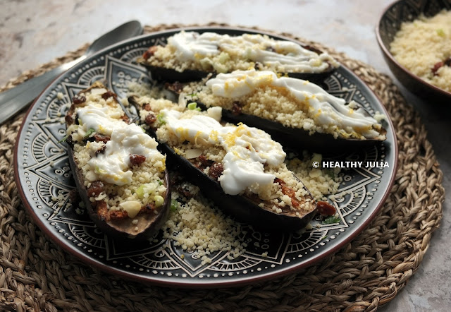 AUBERGINES À LA CHERMOULA, BOULGOUR ET YAOURT D'OTTOLENGHI #VEGAN