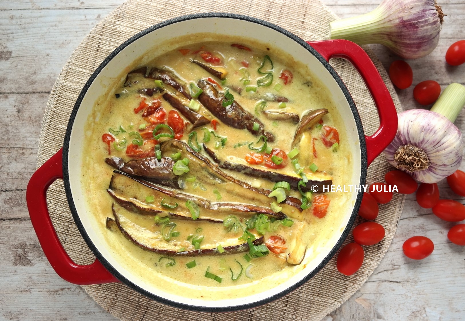 CURRY D'AUBERGINES ET TOMATES CERISES D'OTTOLENGHI #VEGAN