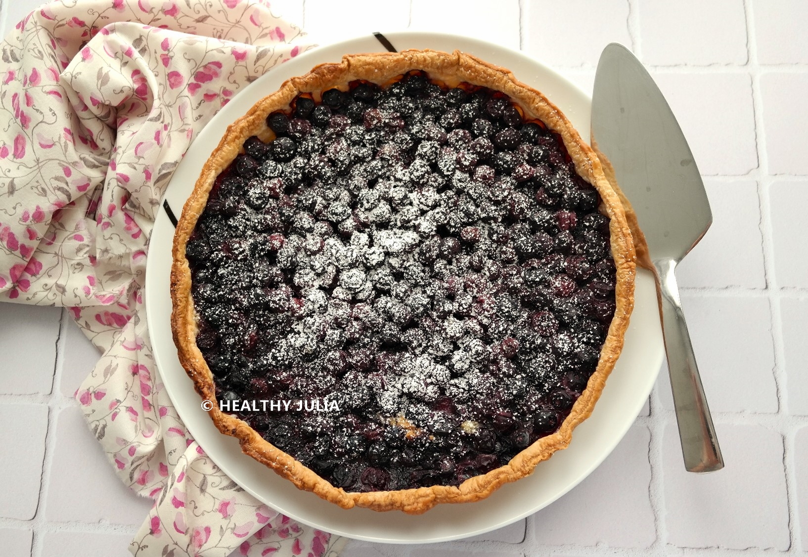 TARTE AUX MYRTILLES ET CRÈME D’AMANDE #VEGAN