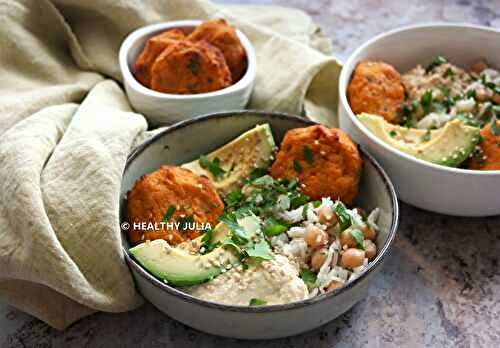 BOWL DE FALAFELS, HOUMOUS ET AVOCAT #VEGAN