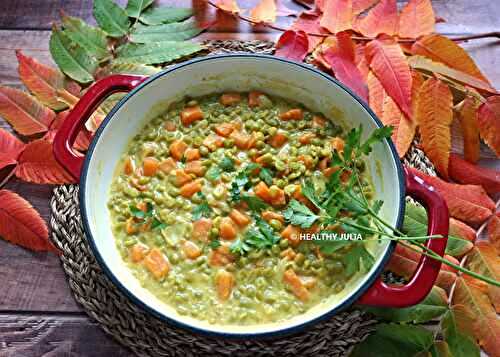 DHAL DE POIS CASSÉS ET PATATE DOUCE #VEGAN