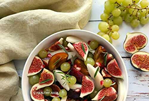 SALADE DE FRUITS D'AUTOMNE À LA VERVEINE #VEGAN