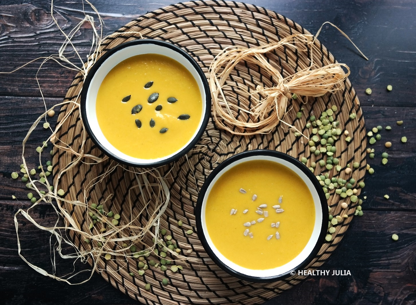 VELOUTÉ AUTOMNAL AUX POIS CASSÉS #VEGAN