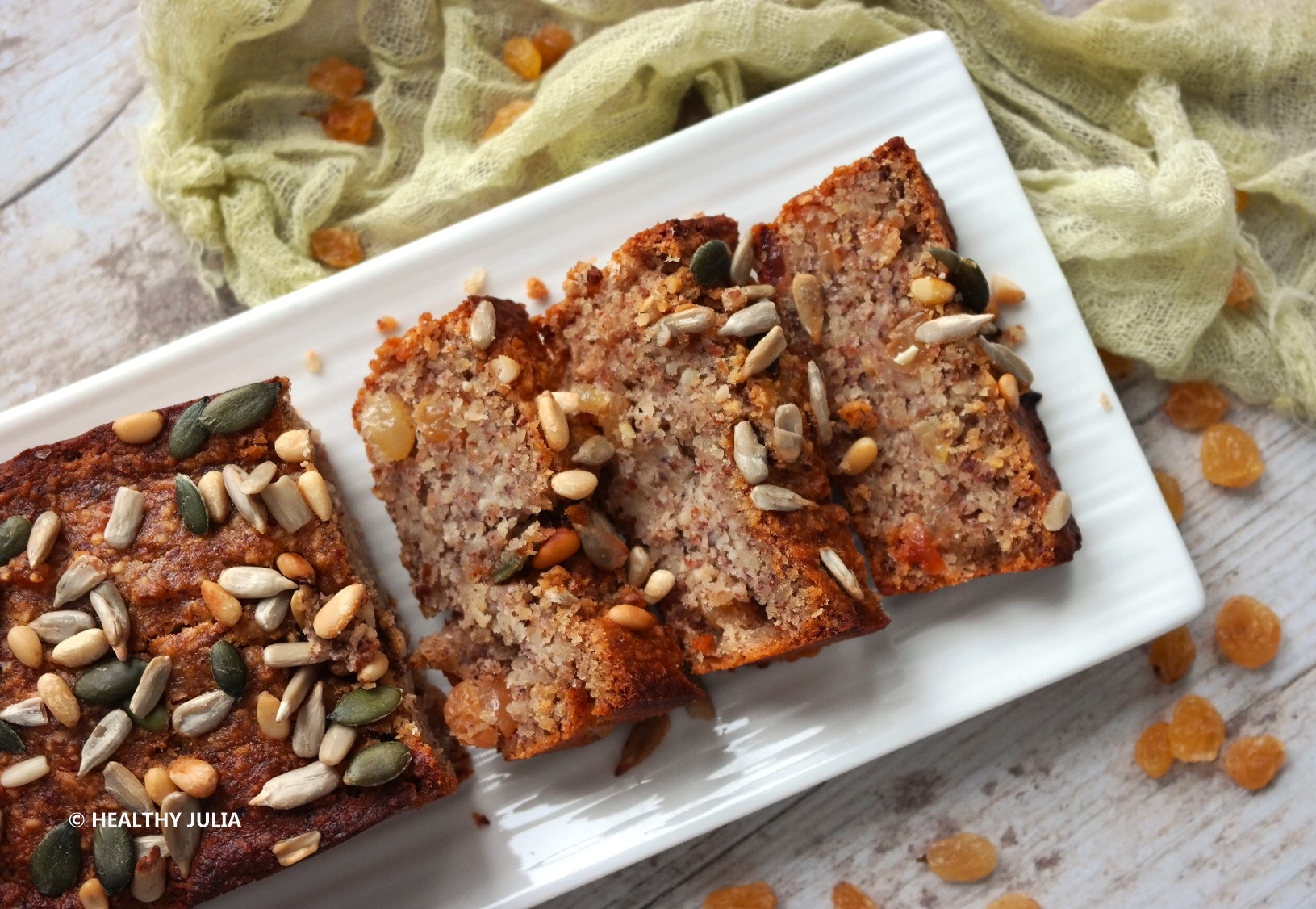 PETIT CAKE HEALTHY AUX RAISINS SECS (SANS GLUTEN) #VEGAN