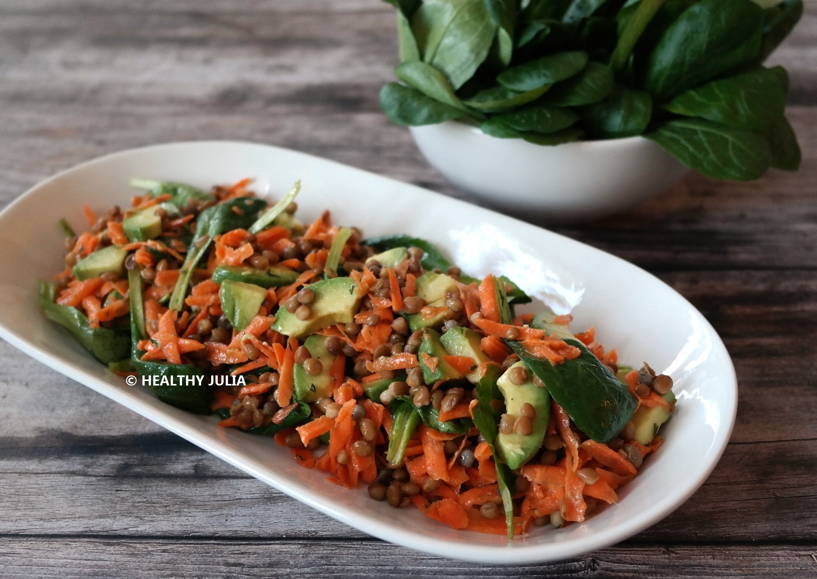 SALADE DE LENTILLES AUX CAROTTES #DÉTOX #VEGAN