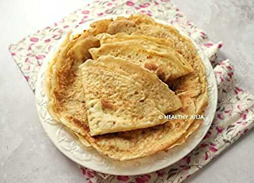 CRÊPES LÉGÈRES À L'EAU GAZEUSE