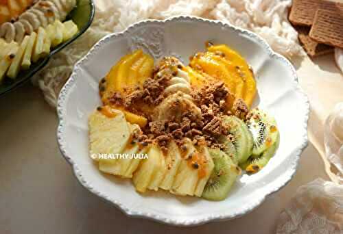 SALADE DE FRUITS EXOTIQUES AUX SPÉCULOOS #VEGAN