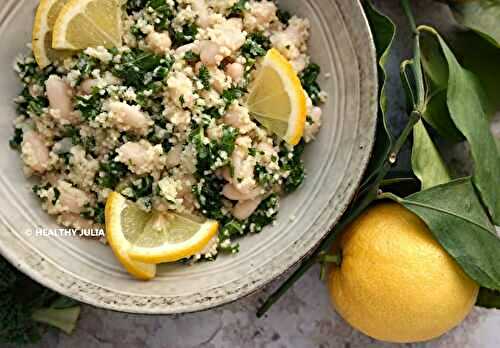 TABOULÉ DE HARICOTS BLANCS ET KALE #VEGAN