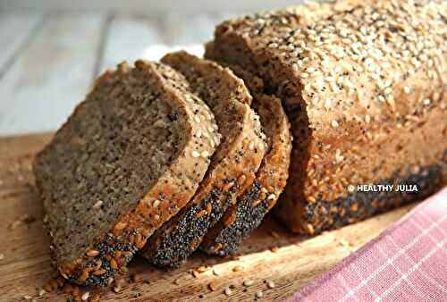 PAIN MOELLEUX AUX TROIS GRAINES (SANS PÉTRISSAGE) #VEGAN