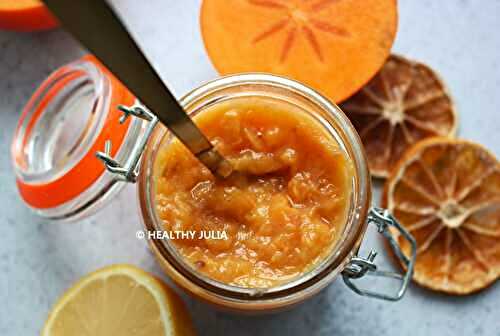 CONFITURE DE KAKIS AU CITRON #VEGAN