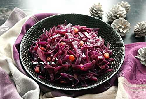 CHOU ROUGE AUX RAISINS SECS #VEGAN