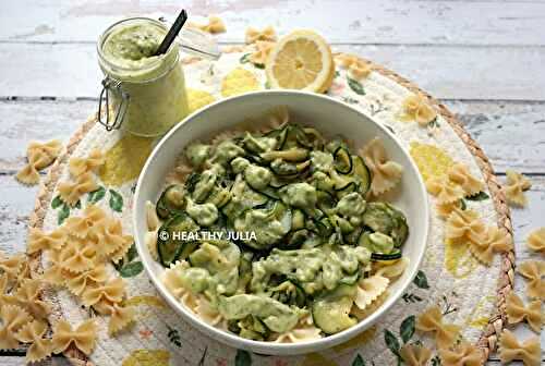 PÂTES AUX COURGETTES SAUCE GREEN GODDESS #VEGAN