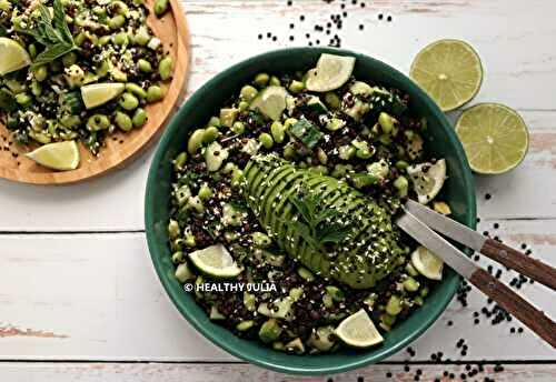 SALADE DE LENTILLES NOIRES ET EDAMAME #VEGAN