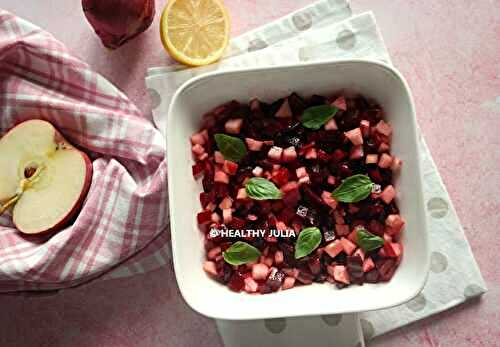 SALADE DE BETTERAVE À LA POMME #VEGAN