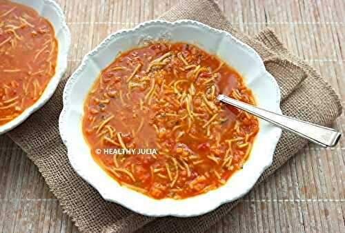 SOUPE AUX LÉGUMES RÂPÉS ET VERMICELLE #VEGAN