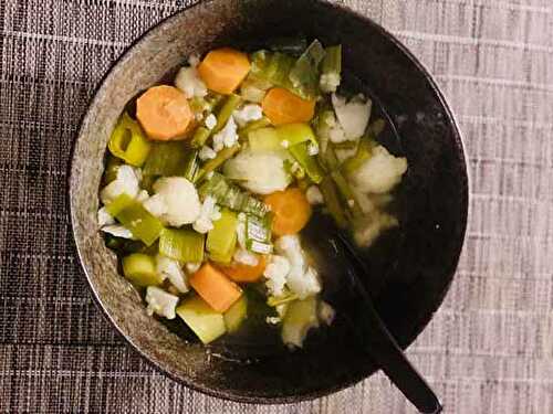 Soupe de légumes rapide