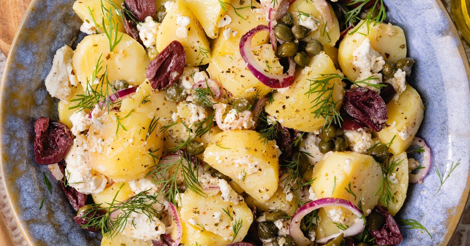 La salade de pommes de terre froide à la grecque !