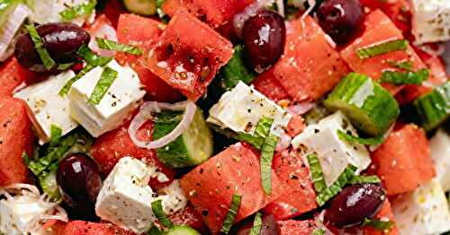 La salade feta et pastèque parfaite pour les barbecues d’été !