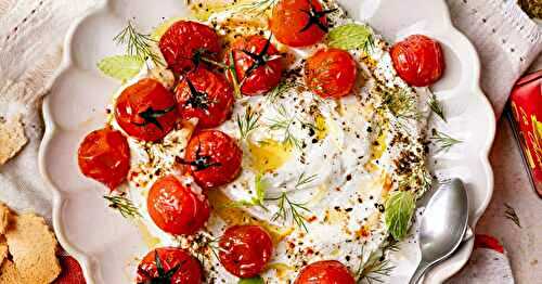 Le labneh aux tomates cerise rôties à partager pour l’apéro !