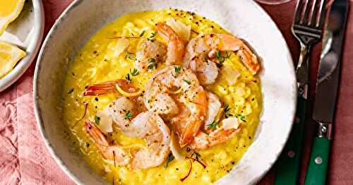 Le risotto au safran et crevettes, la recette d’un dîner gourmand !