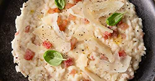 Le risotto carbonara