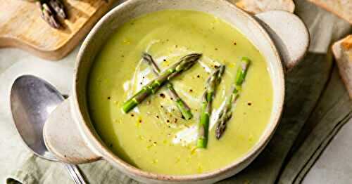 Le velouté d'asperges vertes