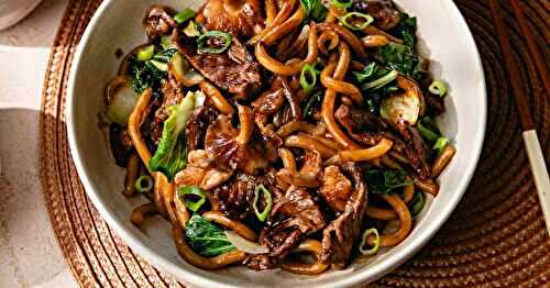 Les yaki udon au bœuf