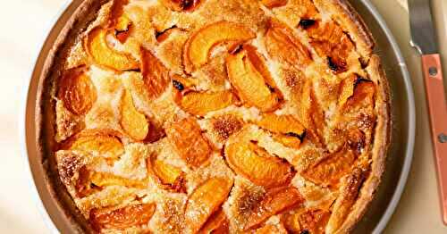 La tarte aux abricots maison et crème d’amande