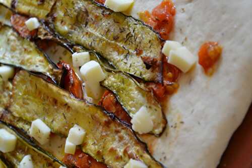 Pizza aux courgettes