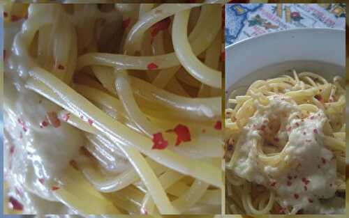 Spaghetti à la crème d'Emmental