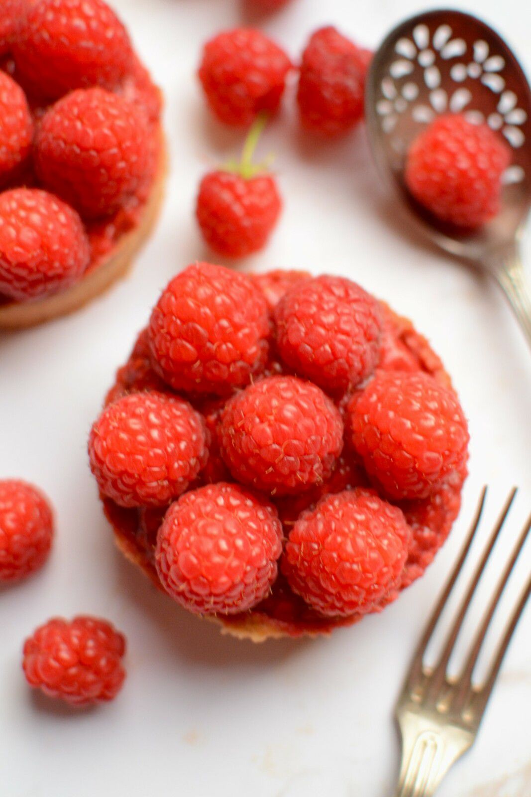 Tartelettes aux framboises