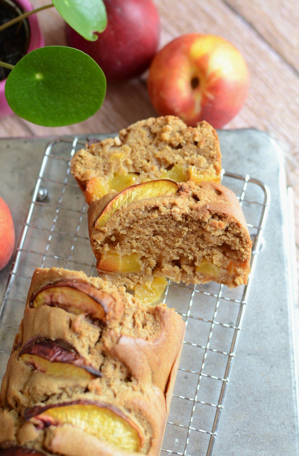 Cake aux nectarines